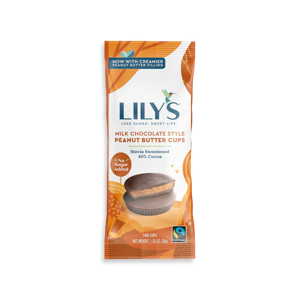 Lily's Milk Chocolate Style Peanut Butter Cups - 2 Cups -- 1.25 oz