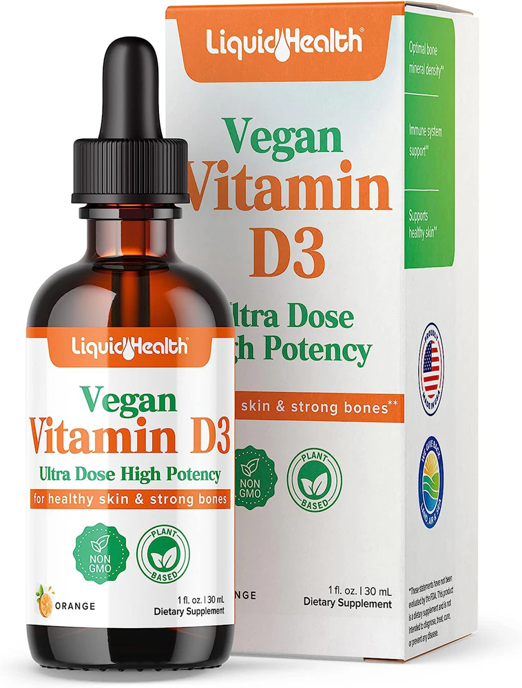 Liquid Health Vitamin D3 Vegan -- 1 fl oz