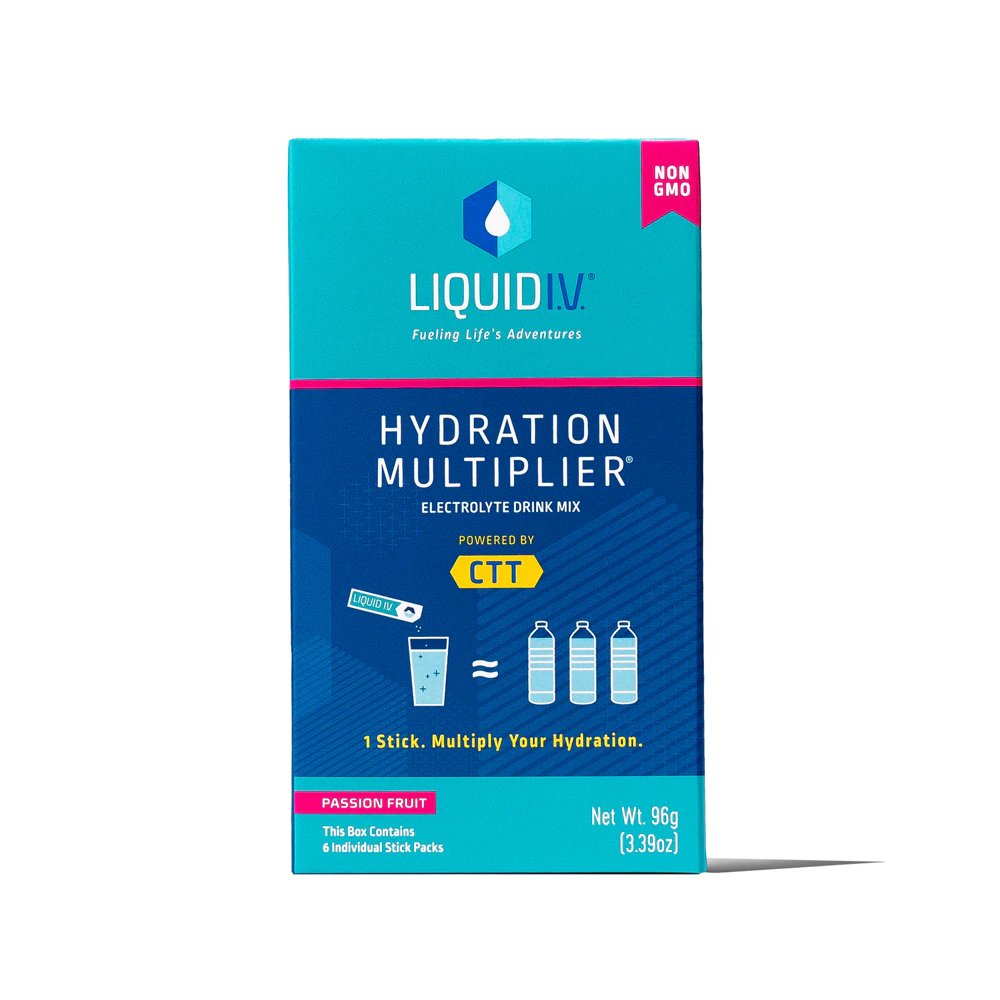 Liquid I.V. Hydration Multiplier Stick Packs Passion Fruit -- 6 Packets