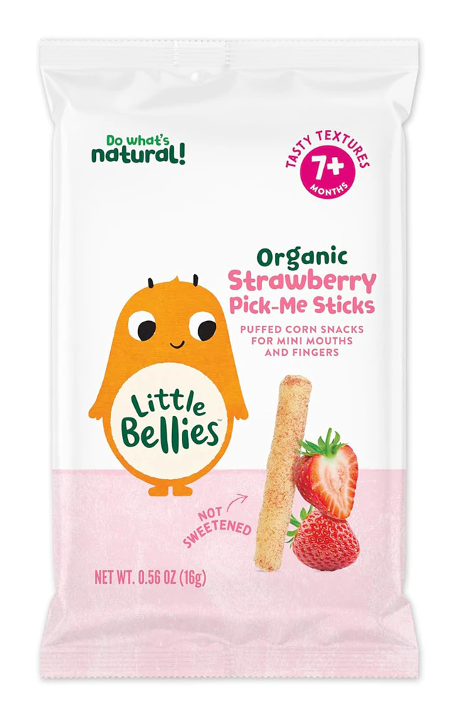 Little Bellies Toddler Snacks Organic Yogurt Pick-Me Sticks Berry -- 0.56 oz