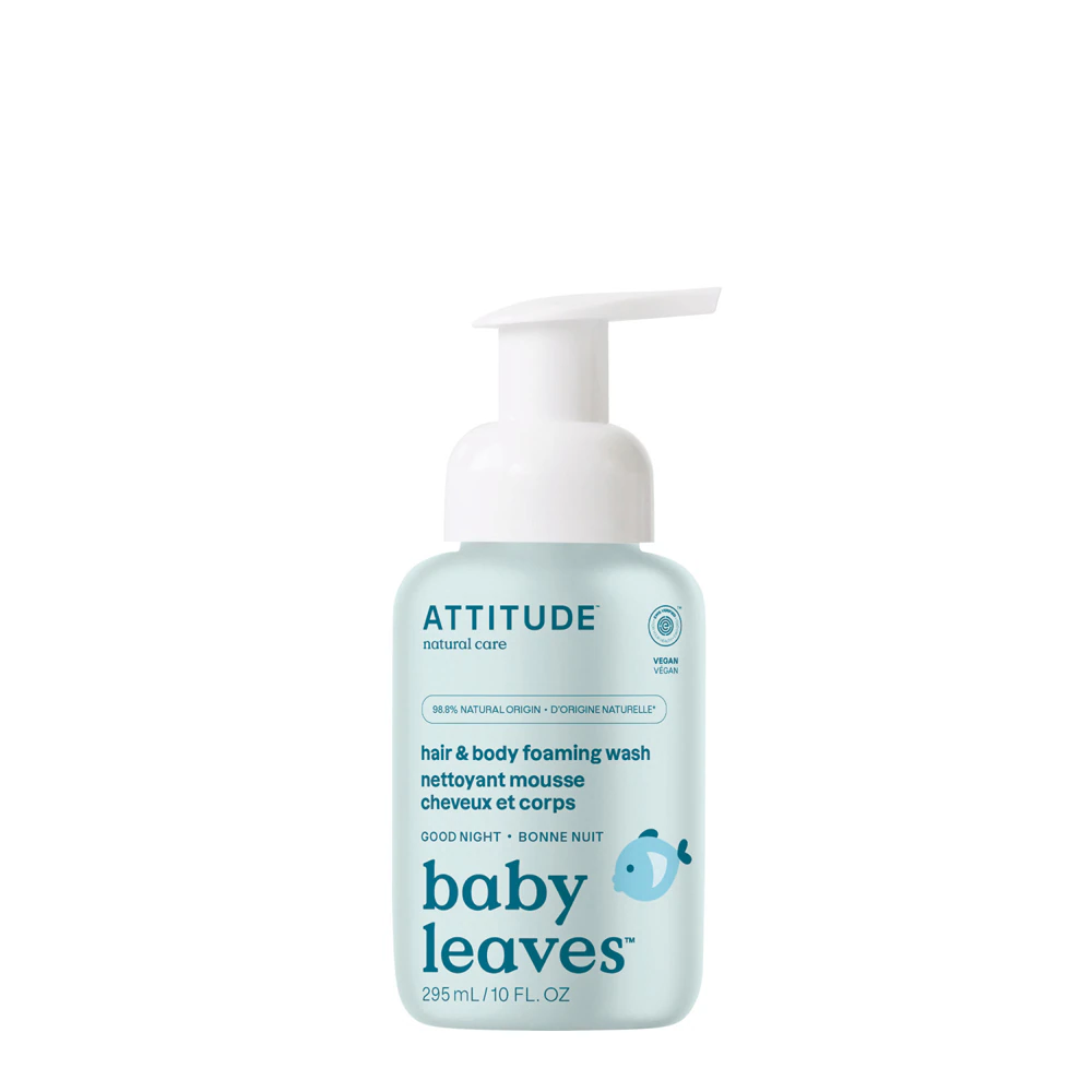 Attitude Baby Leaves 2-in-1 Hair & Body Foaming Wash Good Night -- 10 fl oz