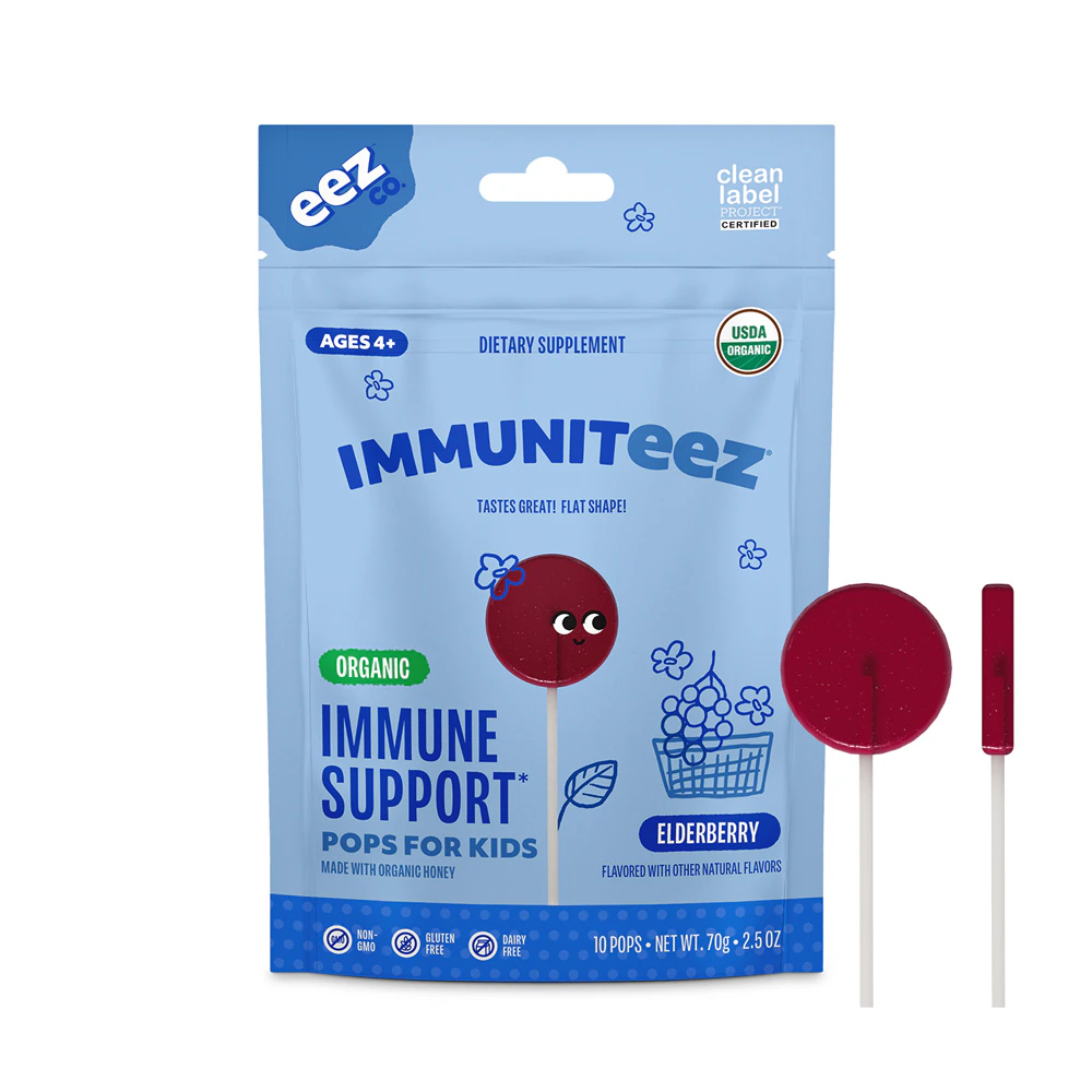 Lolleez Kids Immuniteez Immune Support Pops 4+ Years Elderberry -- 10 Pops