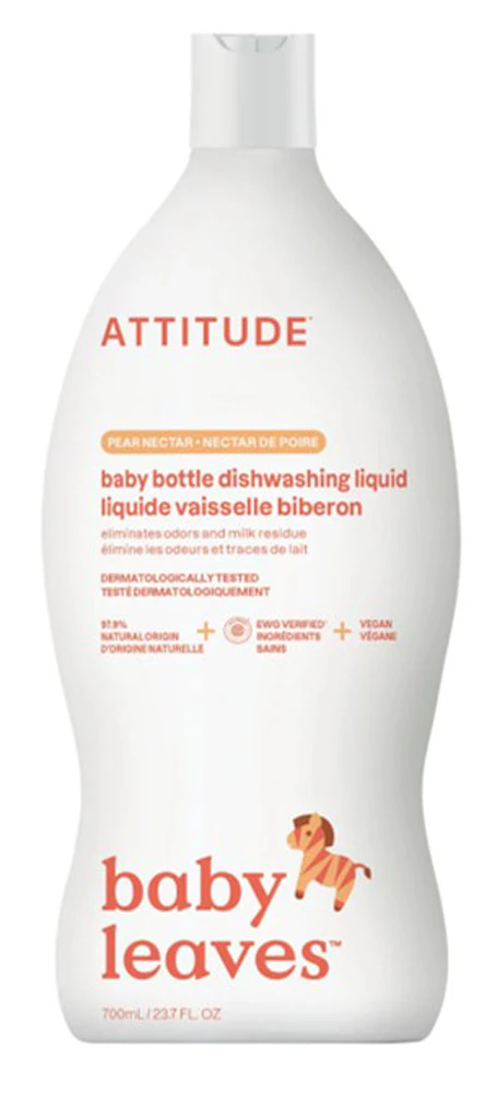 Attitude Baby Leaves Baby Bottle Dishwashing Liquid Pear Nectar -- 23.7 fl oz