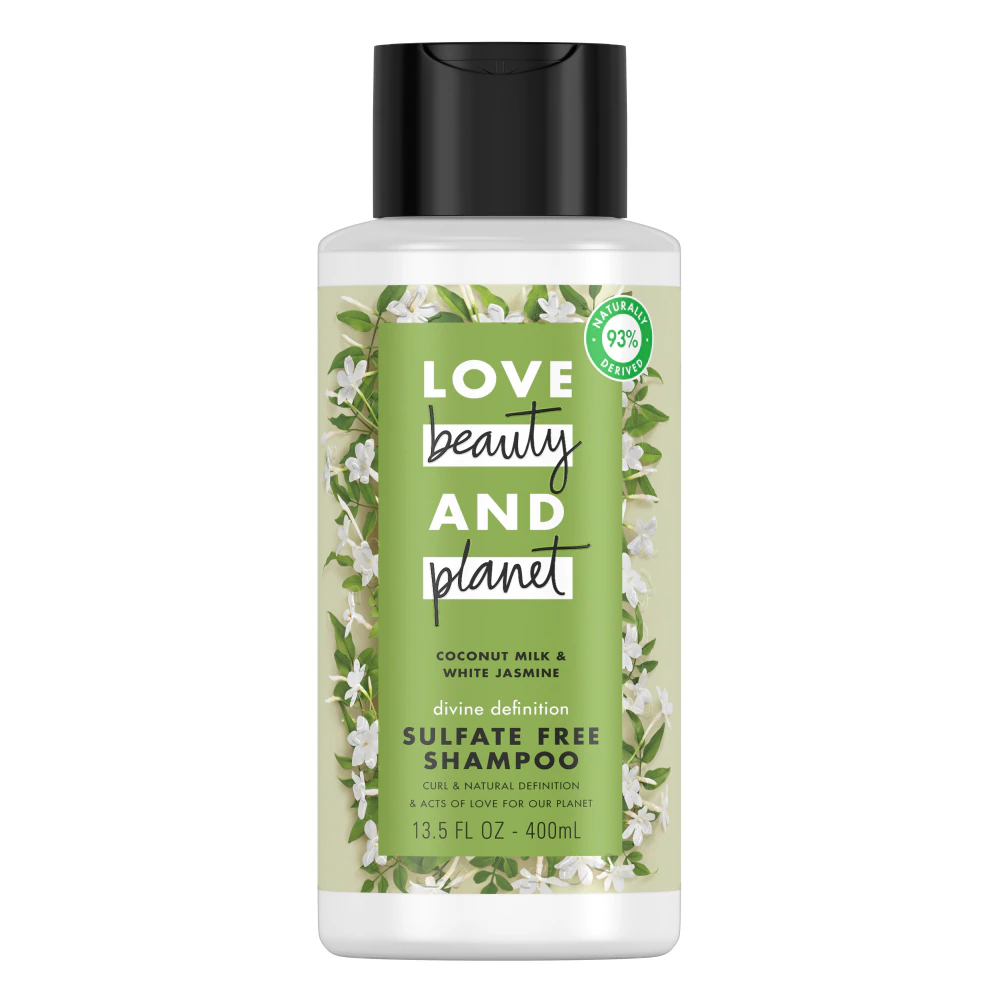 Love Beauty and Planet Sulfate-Free Coconut Milk & White Jasmine Shampoo for Curly Hair -- 13.5 fl oz