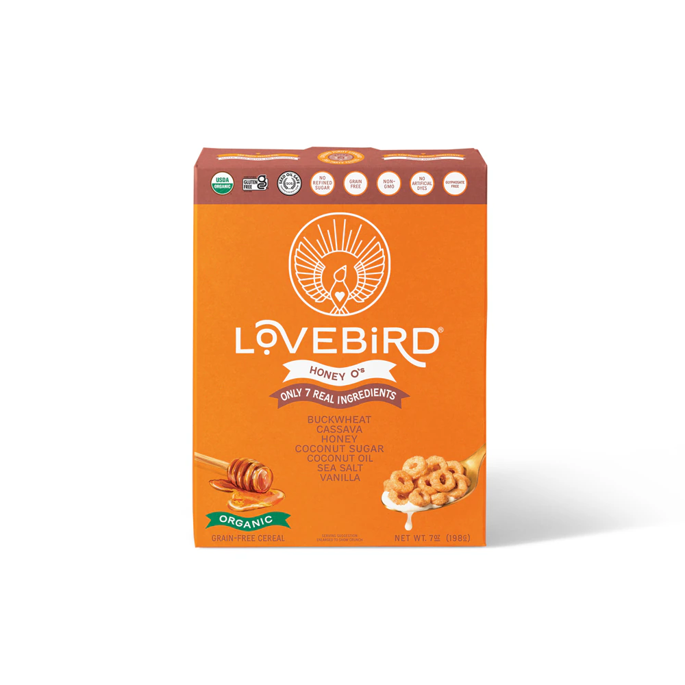 Lovebird Cereal Organic Grain Free Honey -- 7 oz