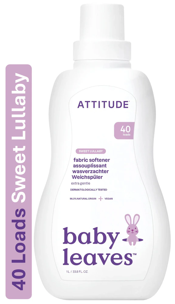 Attitude Baby Leaves Fabric Softener 40 Loads Sweet Lullaby -- 33.8 fl oz