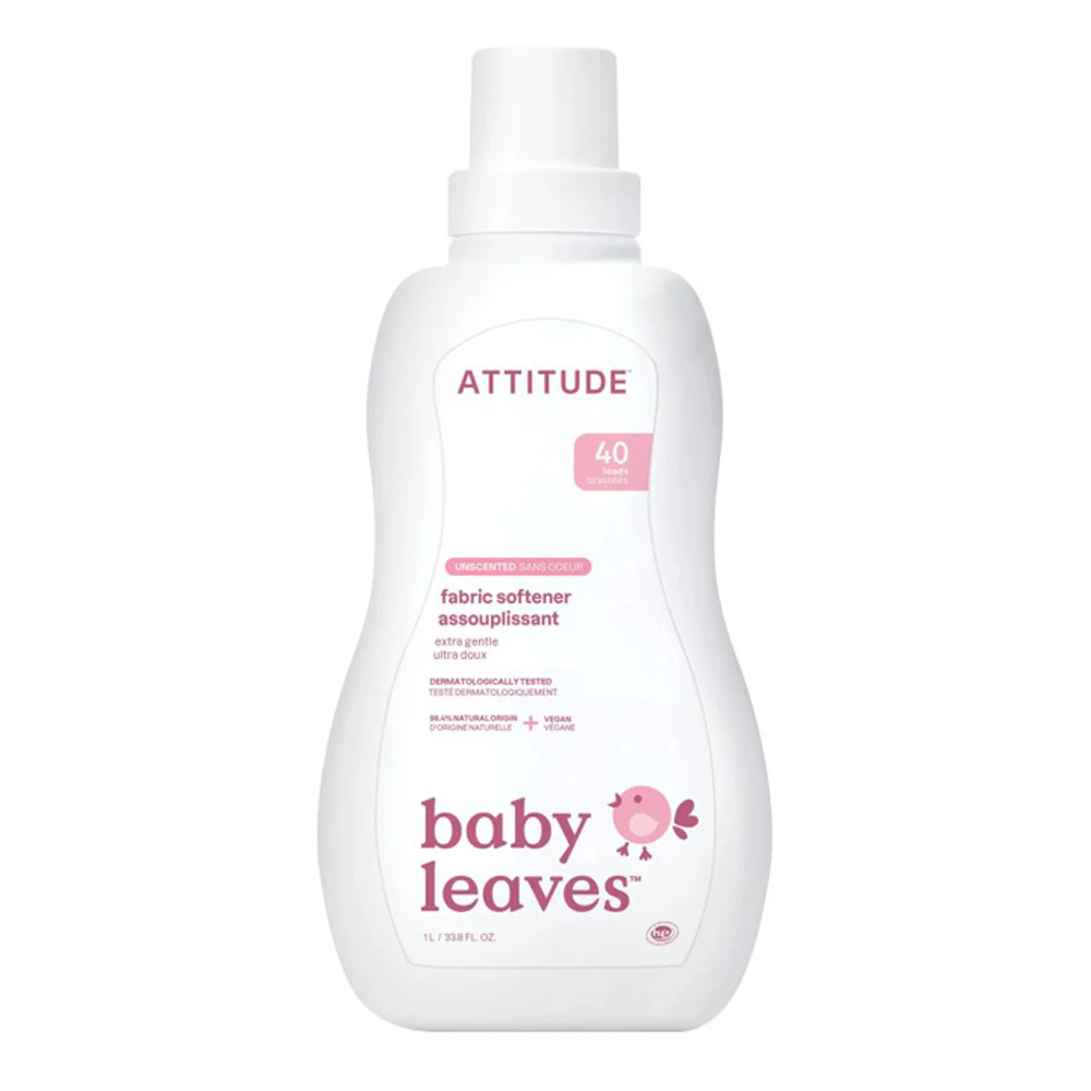 Attitude Baby Leaves Fabric Softener 40 Loads Unscented -- 33.8 fl oz