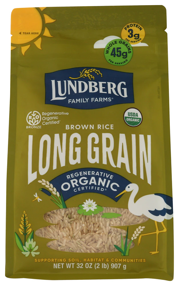 Lundberg Organic Long Grain Brown Rice -- 2 lb