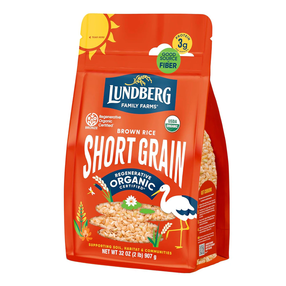 Lundberg Organic Short Grain Brown Rice -- 2 lbs