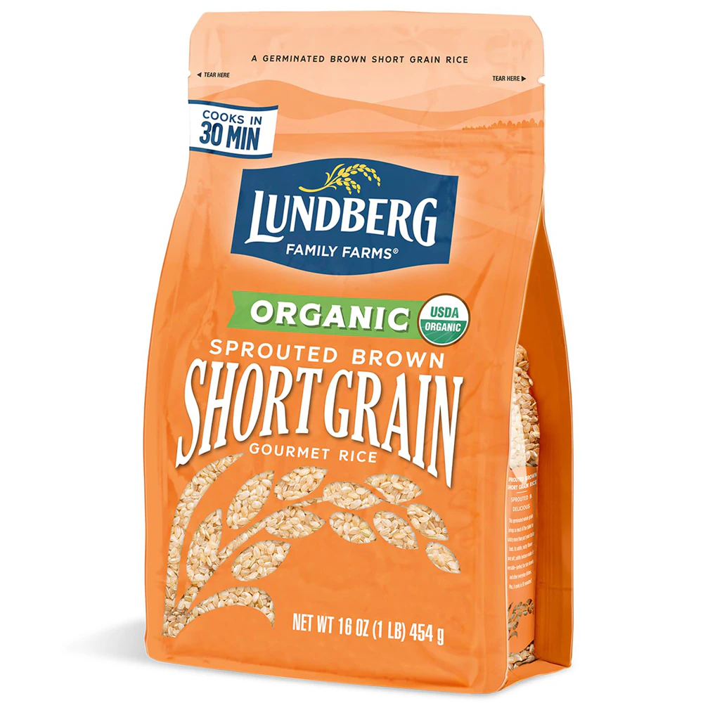 Lundberg Organic Sprouted Short Brown Rice -- 16 oz