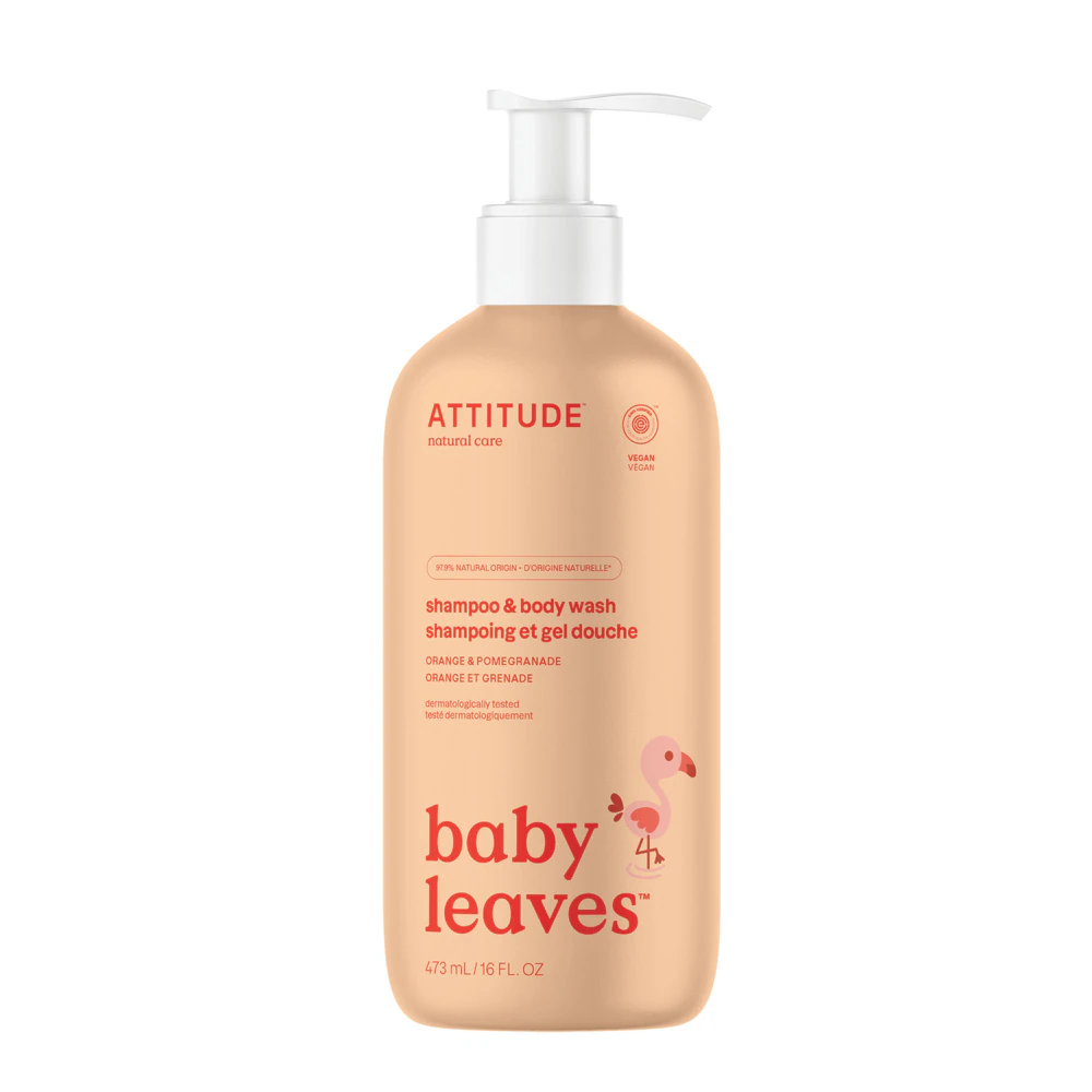 Attitude Baby Leaves Shampoo & Body Wash Orange Pomegranate -- 16 fl oz