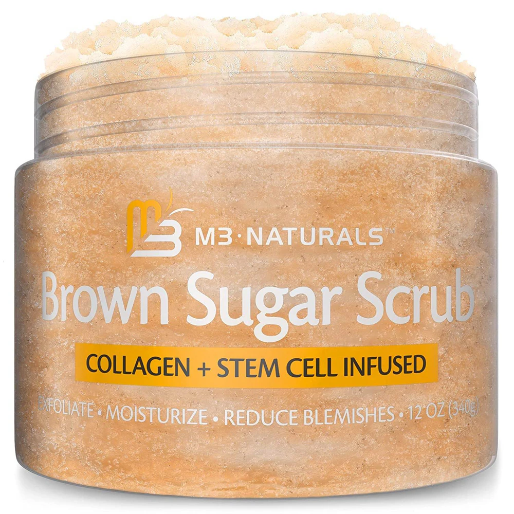 M3 Naturals Body Scrub - Brown Sugar -- 12 oz