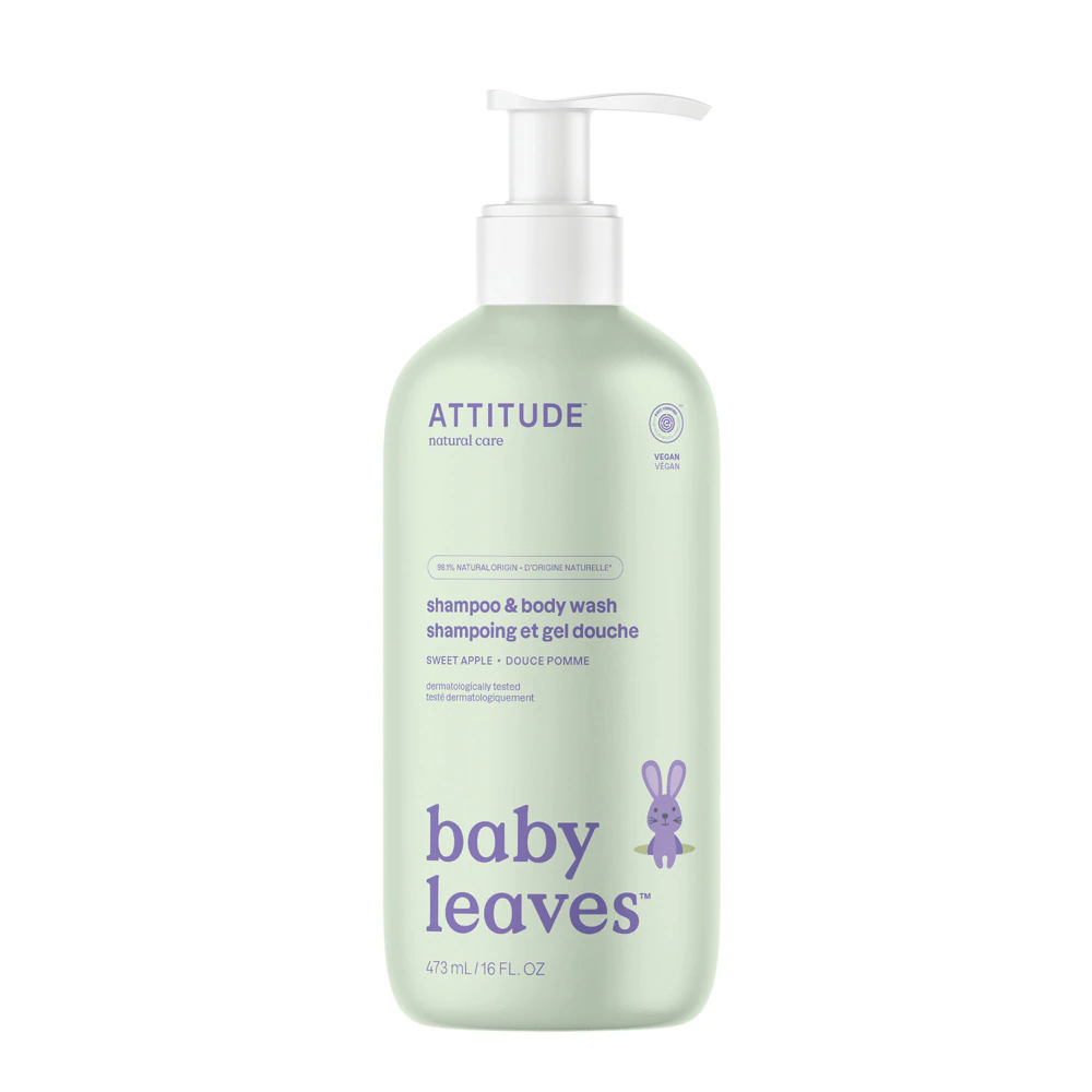 Attitude Baby Leaves Shampoo & Body Wash Sweet Apple -- 16 fl oz