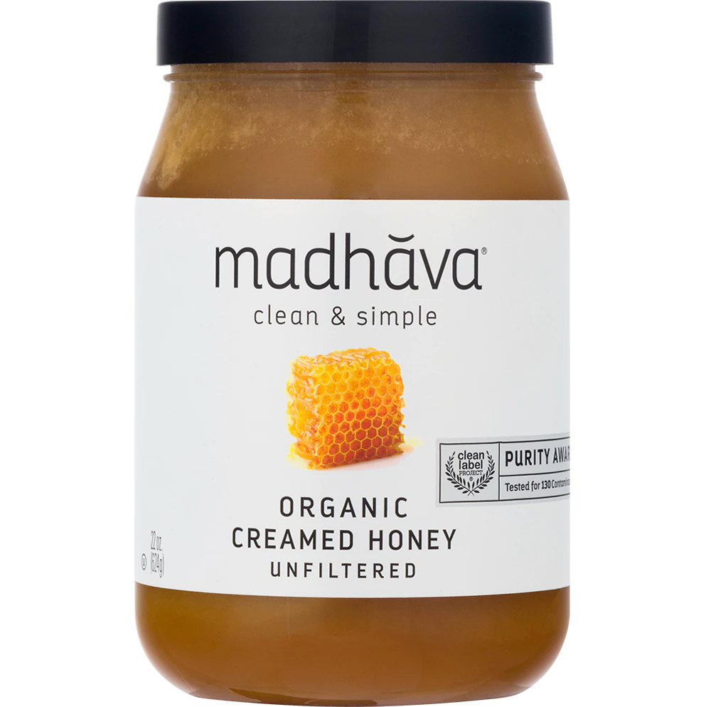 Madhava Organic Creamed Honey -- 22 oz