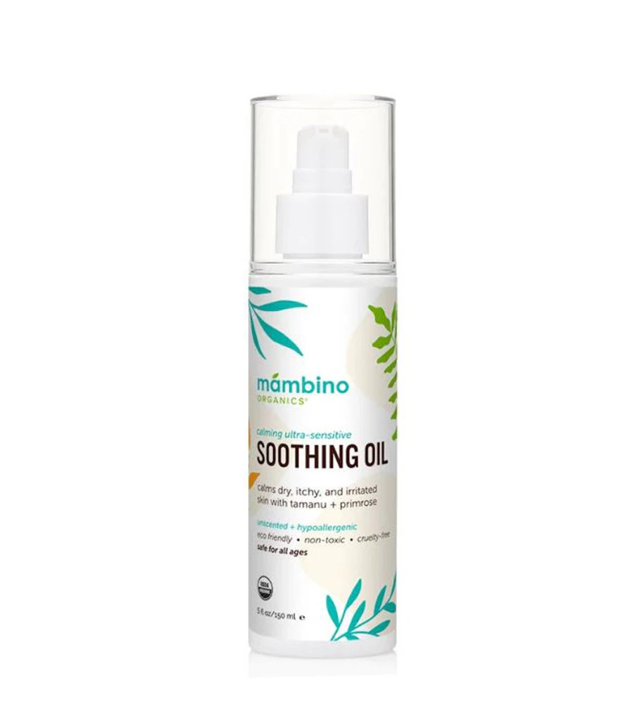 Mambino Organics Soothing Oil Safe for All Ages Unscented -- 5 fl oz