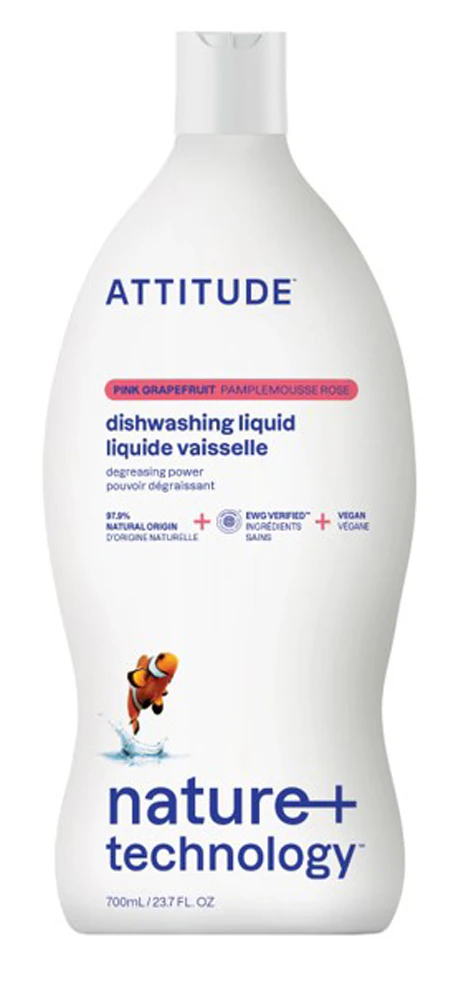 Attitude Dishwashing Liquid Pink Grapefruit -- 23.7 fl oz