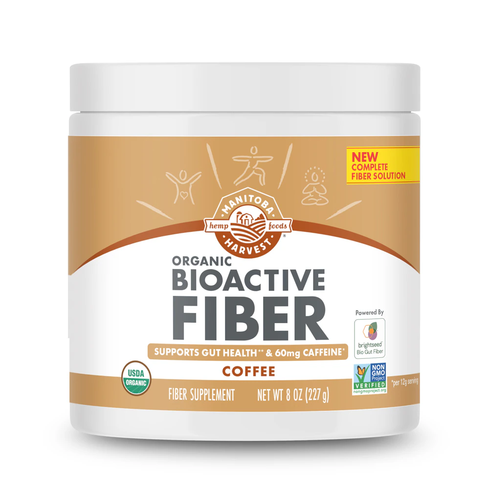 Manitoba Harvest Organic BioActive Fiber - Hemp Hull & Psyllium Husk Fiber Coffee -- 8 oz