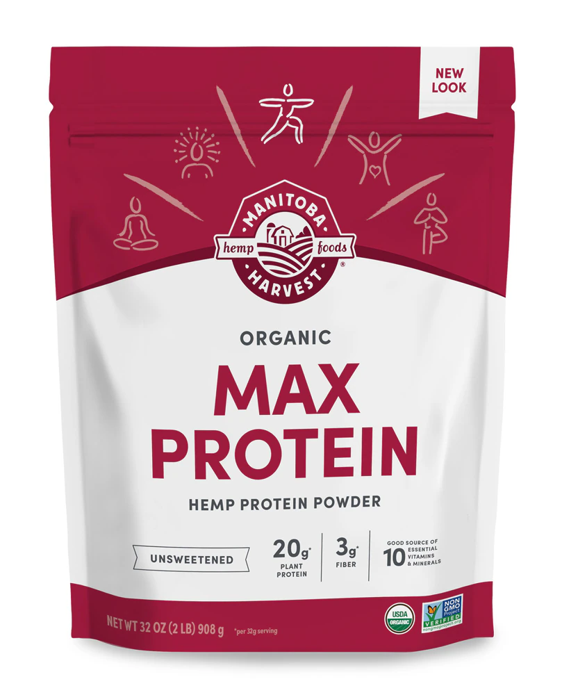 Manitoba Harvest Organic Hemp Yeah! Max Protein Unsweetened Hemp Protein Powder -- 2 lbs