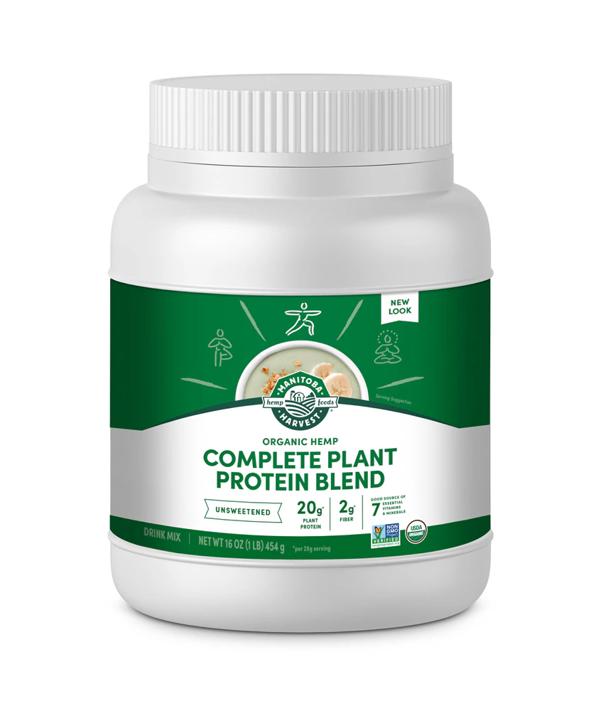 Manitoba Harvest Organic Plant Protein Blend Unsweetened -- 1 lb