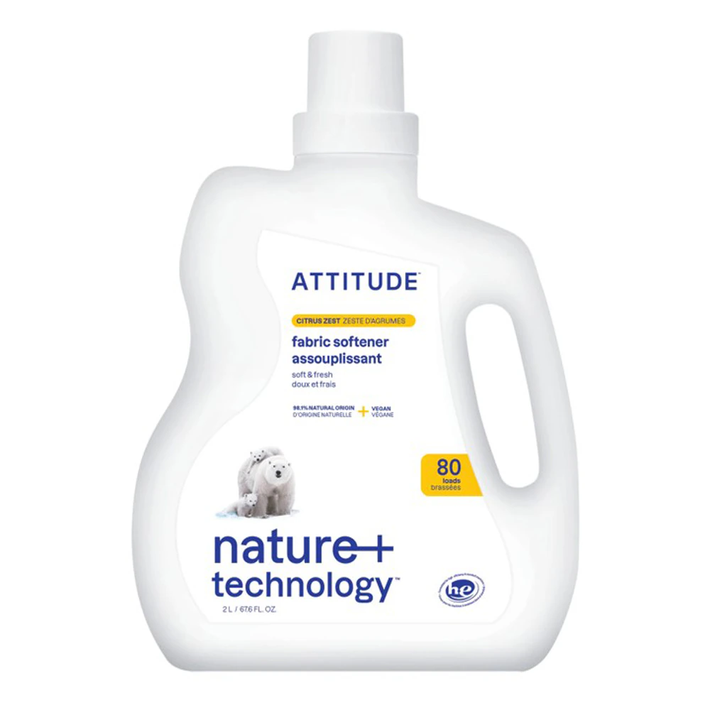 Attitude Fabric Softener 80 Loads - Citrus Zest -- 67.6 fl oz