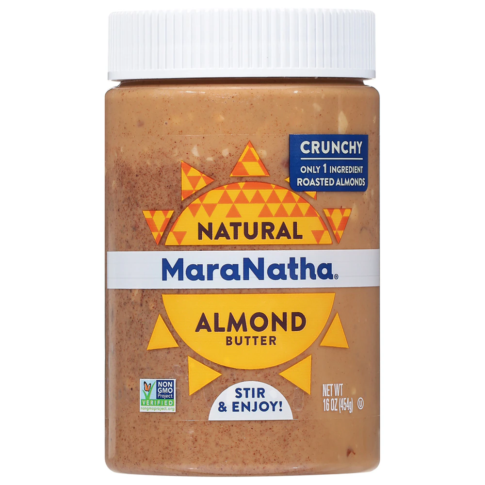 MaraNatha Natural Almond Butter Crunchy -- 16 oz