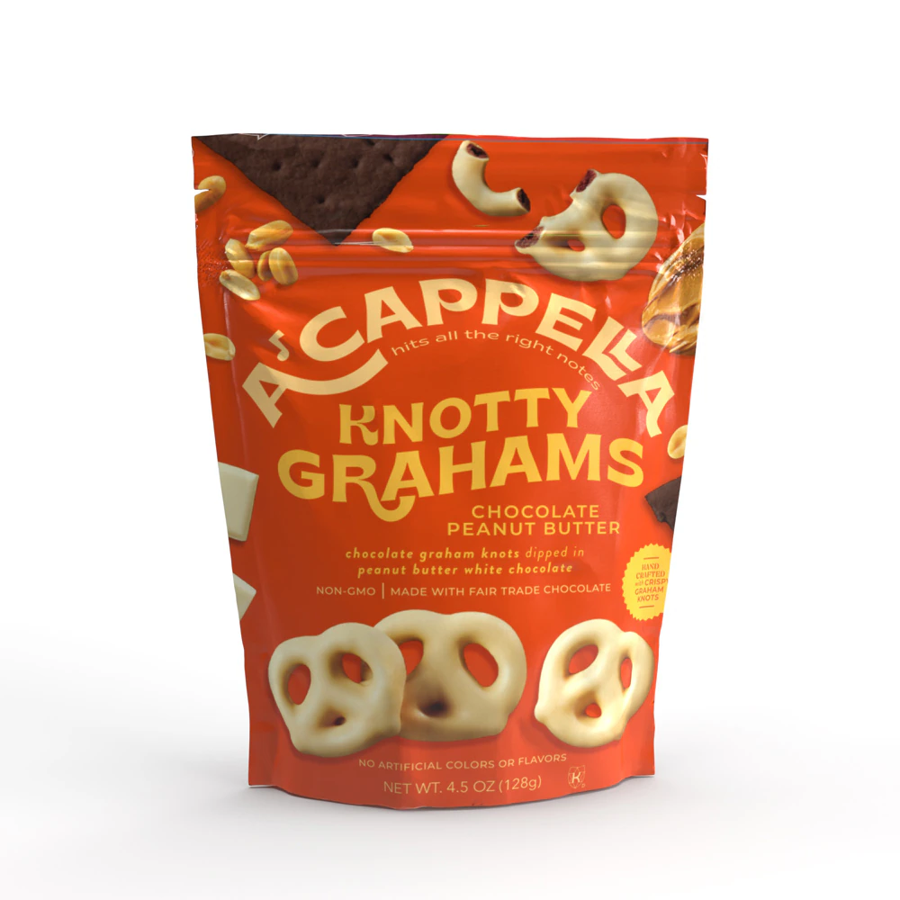 Acappella Knotty Grahams Chocolate Peanut Butter -- 4.5 oz