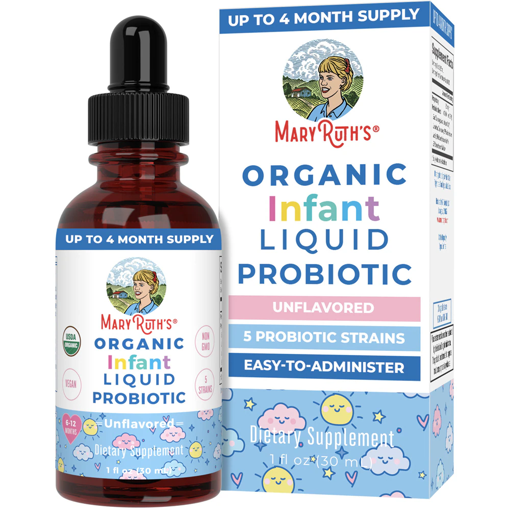 MaryRuth's Infant Organic Probiotic Liquid Drops Unflavored -- 100 million CFU - 1 fl oz