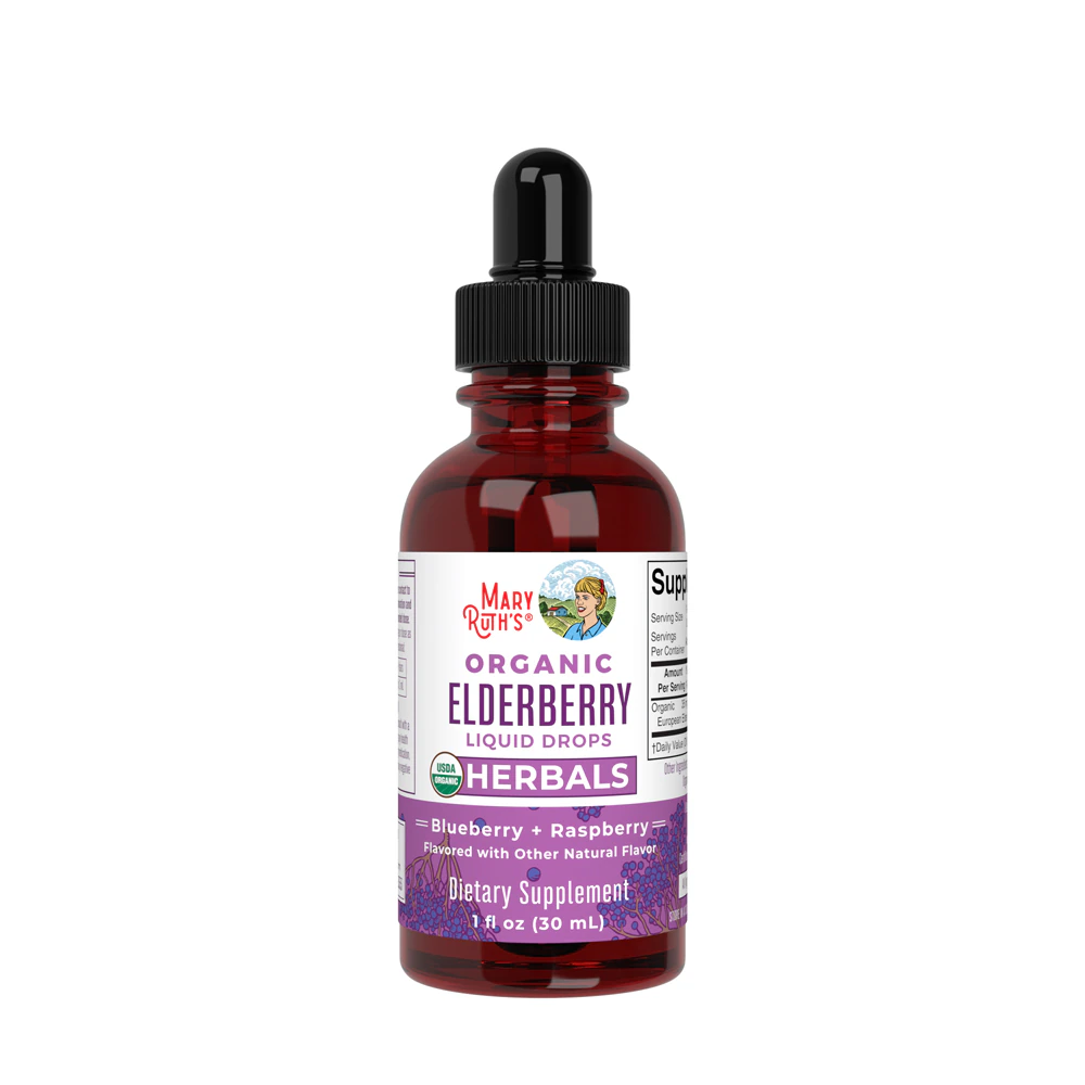 MaryRuth's Organic Elderberry Drops Blueberry + Raspberry -- 1 fl oz