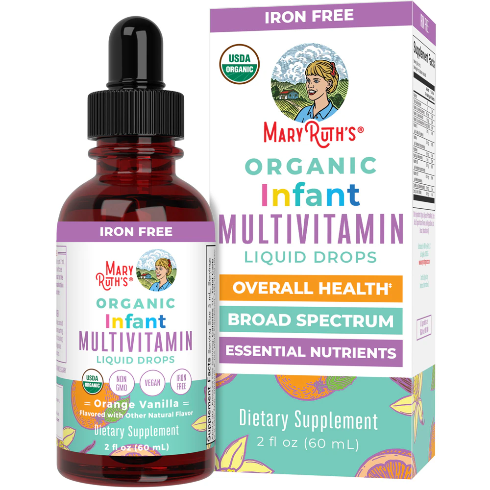 MaryRuth's Organic Infant Multivitamin Liquid Drops Vanilla Orange -- 2 fl oz