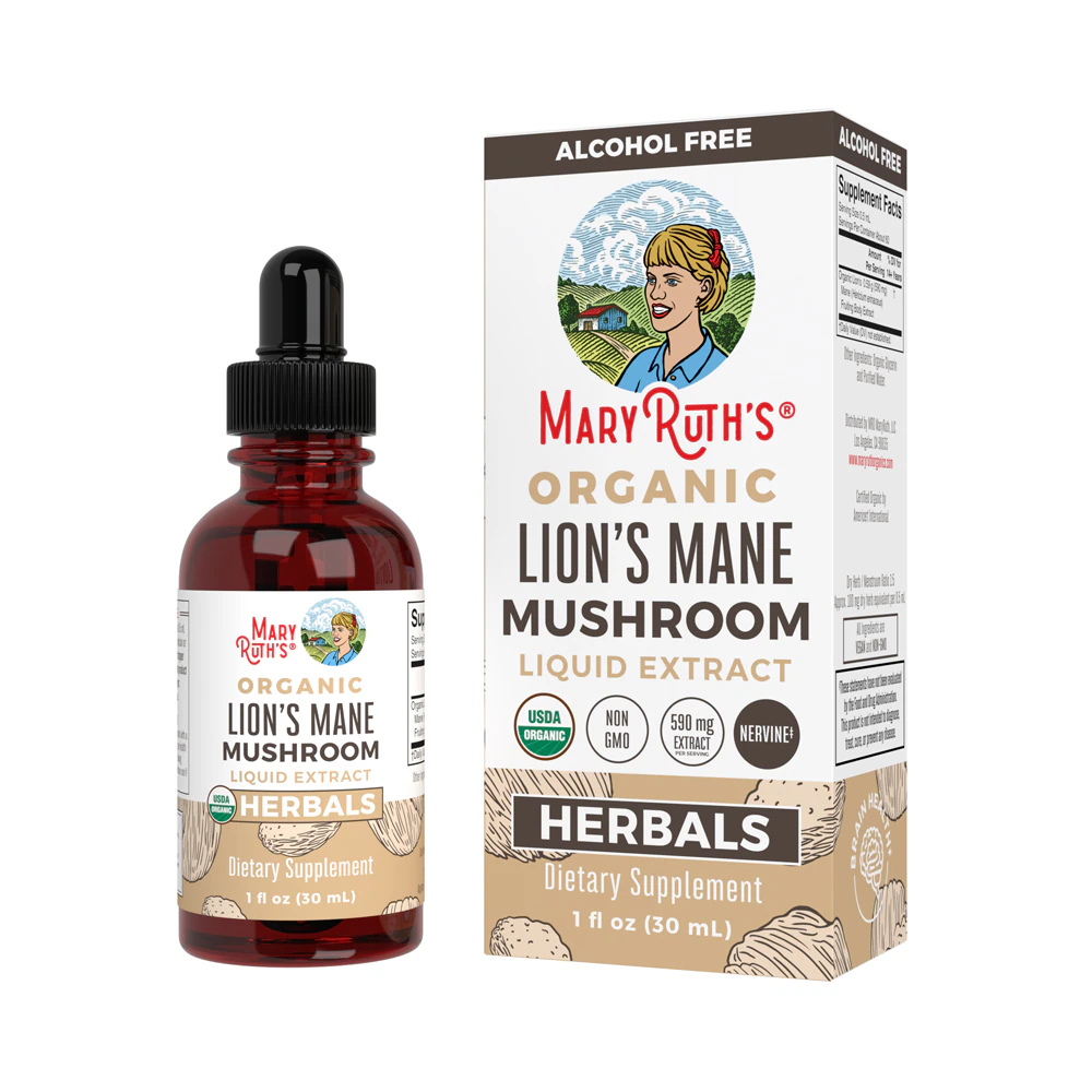 MaryRuth's Organic Lion's Mane Mushroom Drops -- 1 fl oz