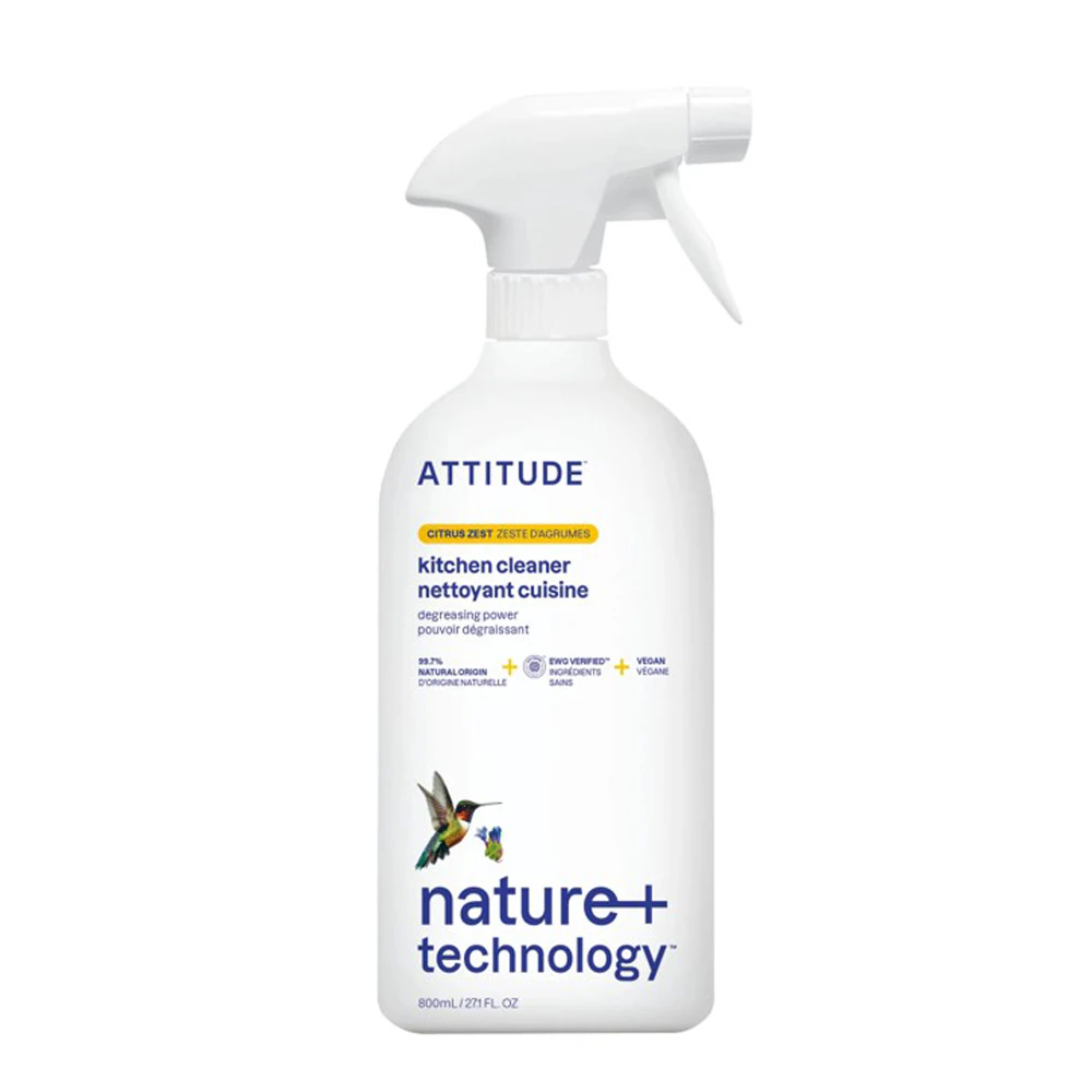 Attitude Kitchen Cleaner Degreasing Power Spray Citrus Zest -- 27 fl oz