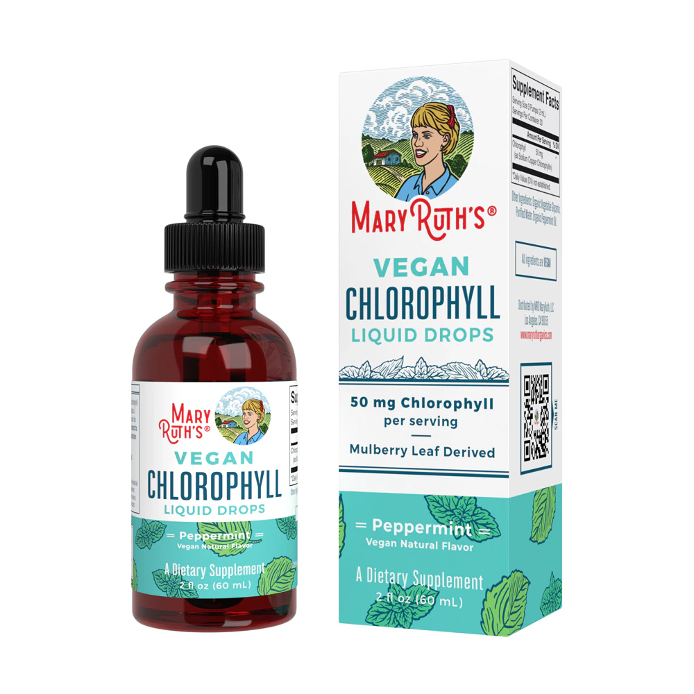 MaryRuth's Vegan Chlorophyll Drops Peppermint -- 2 fl oz