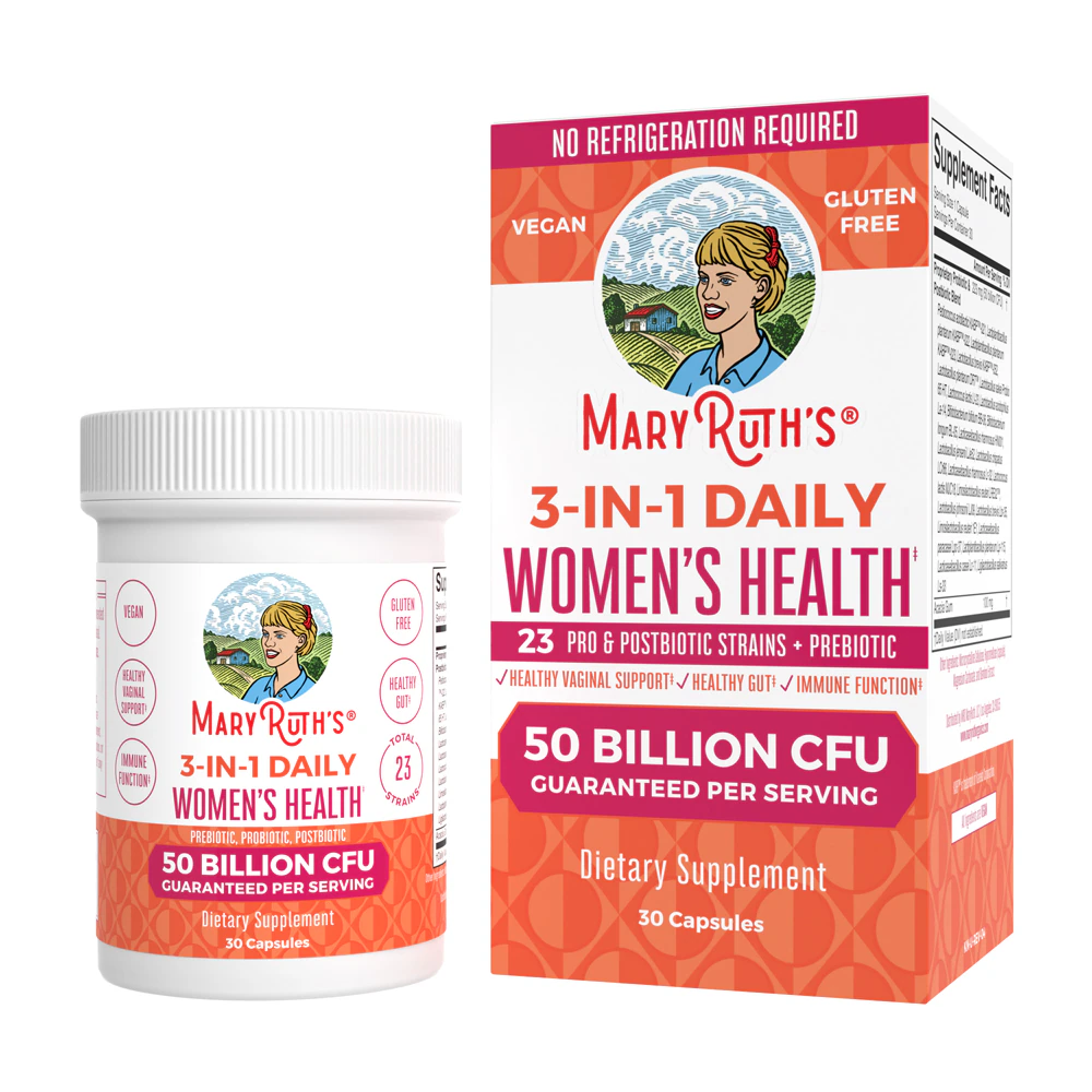 MaryRuth's Women's 3-in-1 Daily Probiotic -- 30 Capsules