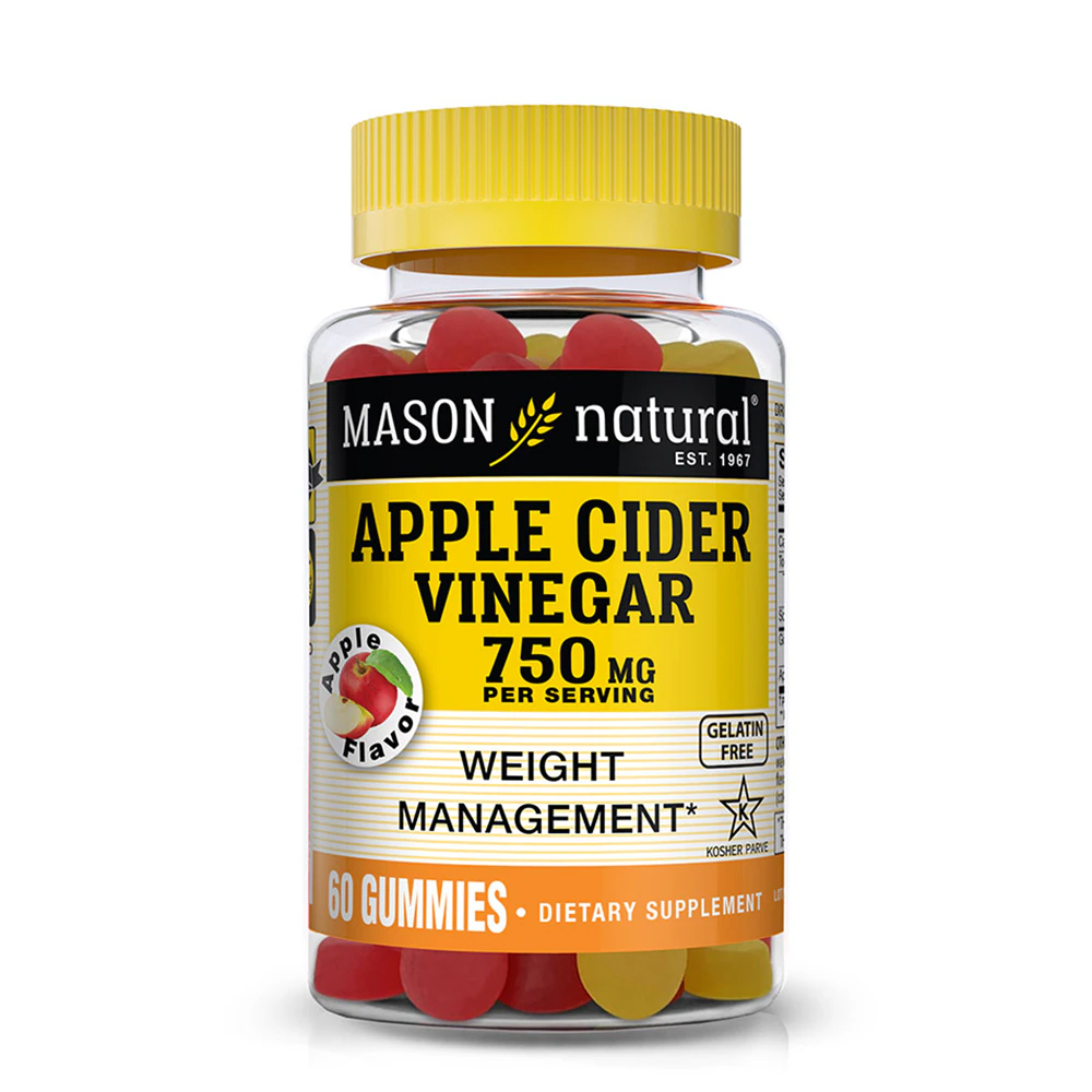 Mason Natural Apple Cider Vinegar Gummies -- 750 mg - 60 Gummies