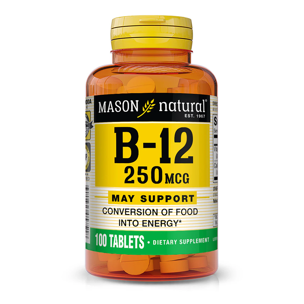 Mason Natural B-12 -- 250 mcg - 100 Tablets