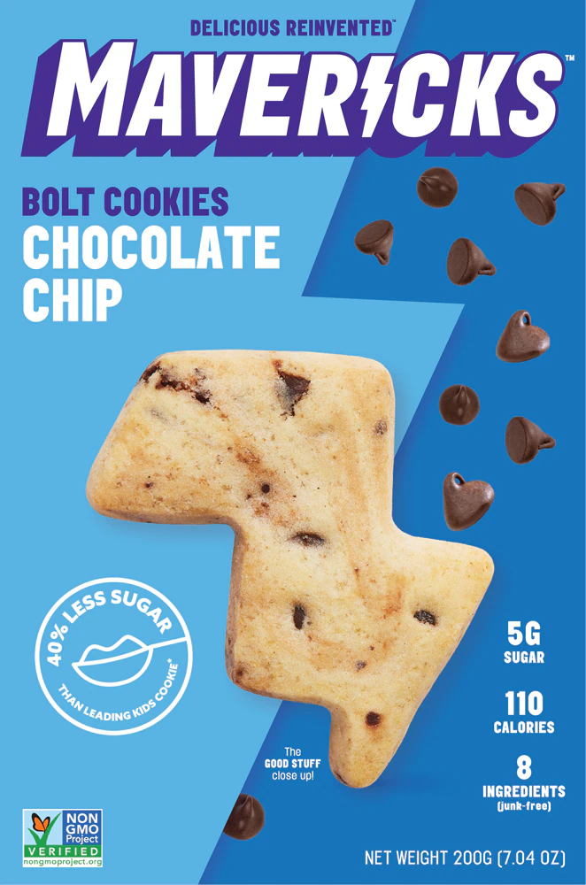 Mavericks Bolt Cookies Chocolate Chip -- 7.05 oz