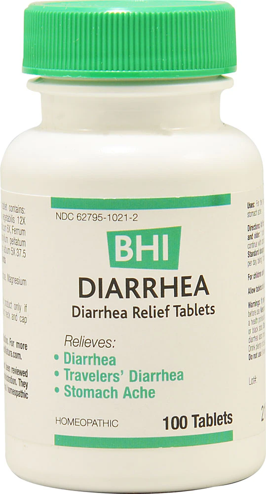 MediNatura BHI Diarrhea Homeopathic Medication -- 100 Tablets