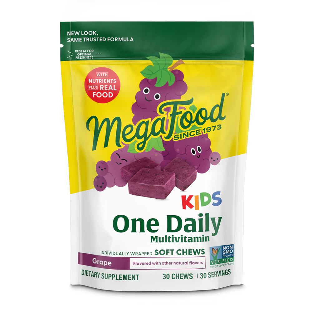 MegaFood Kids One Daily Multivitamin Grape -- 30 Soft Chews