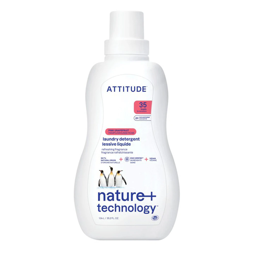 Attitude Liquid Laundry Detergent 35 Loads Pink Grapefruit -- 35.5 fl oz
