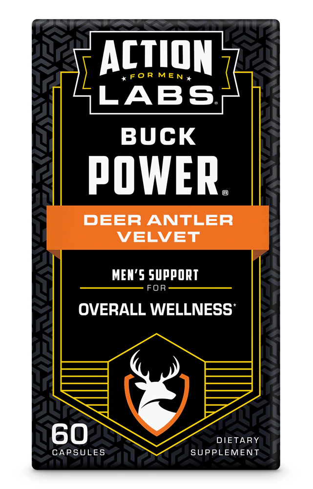 Action Labs Buck Power Deer Antler Velvet -- 60 Capsules