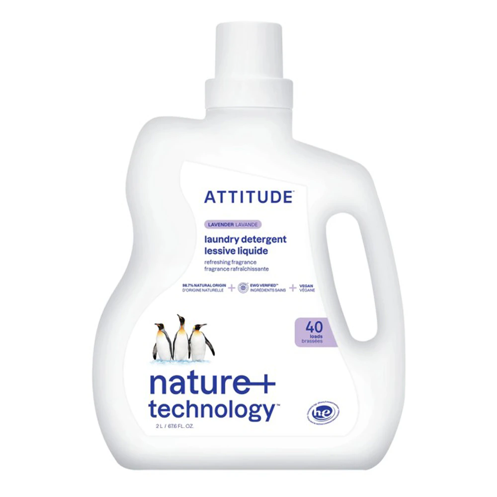 Attitude Liquid Laundry Detergent 40 Loads Lavender -- 67.6 fl oz