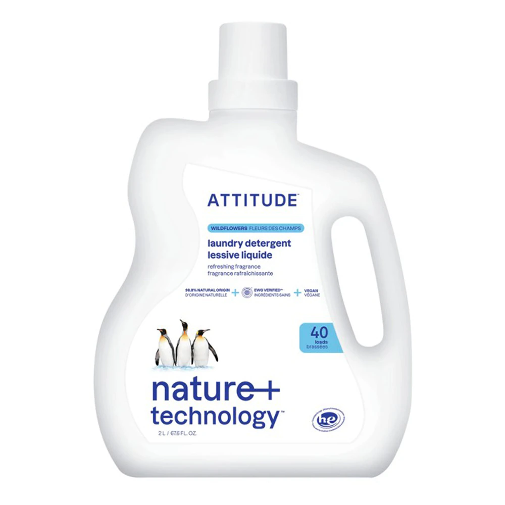Attitude Liquid Laundry Detergent 40 Loads Wildflowers -- 67.6 fl oz