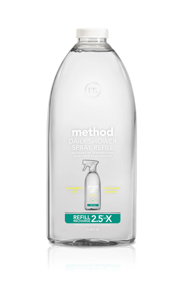 Method Daily Shower Spray Cleaner Refill Eucalyptus Mint -- 68 fl oz