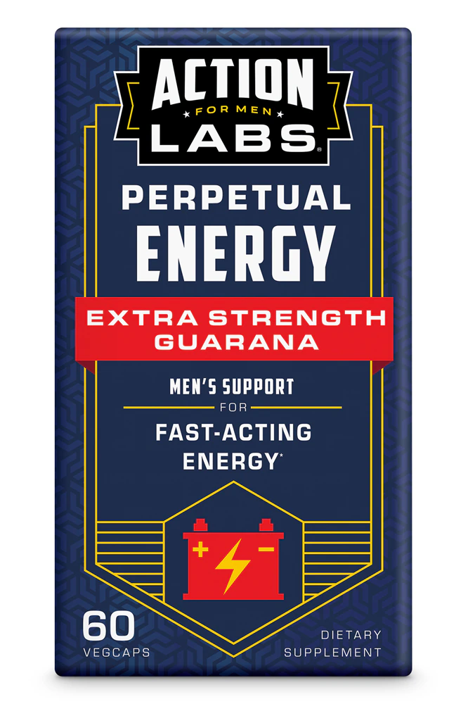 Action Labs Extra Strength Guarana - Perpetual Energy -- 60 VegCaps