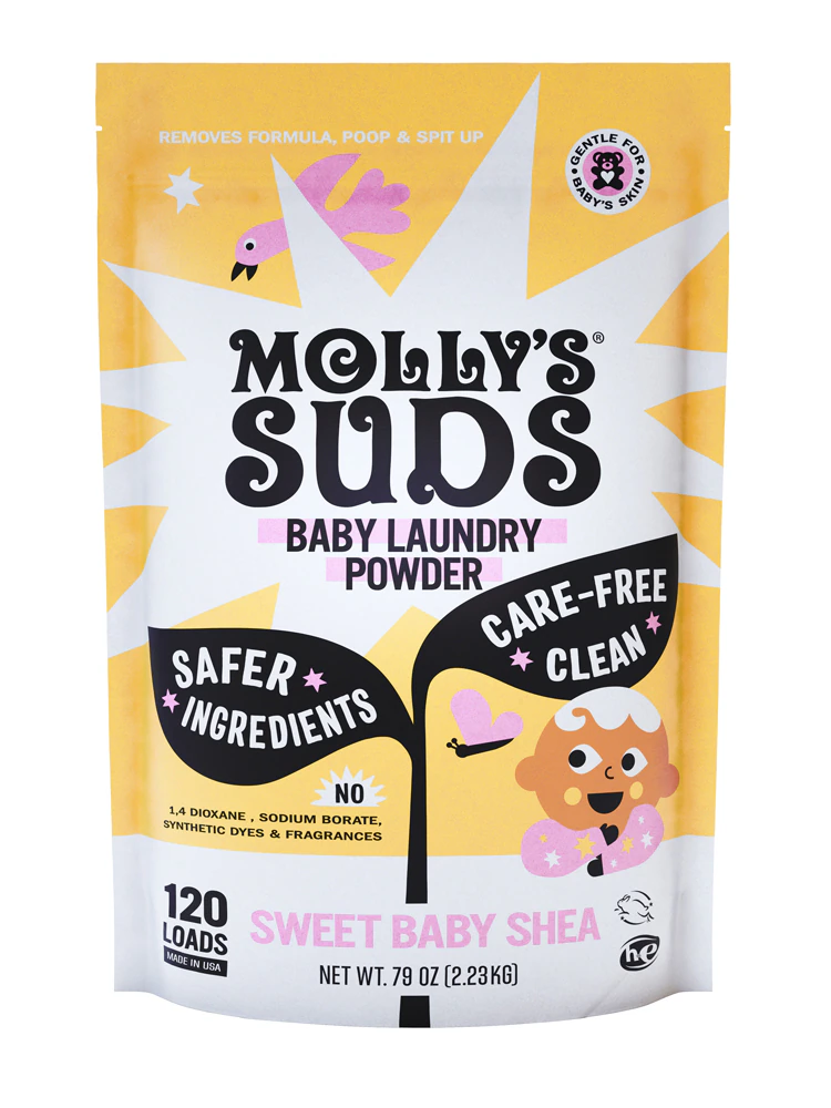 Molly's Suds Baby Laundry Detergent Powder 120 Loads Sweet Baby Shea -- 80.25 oz