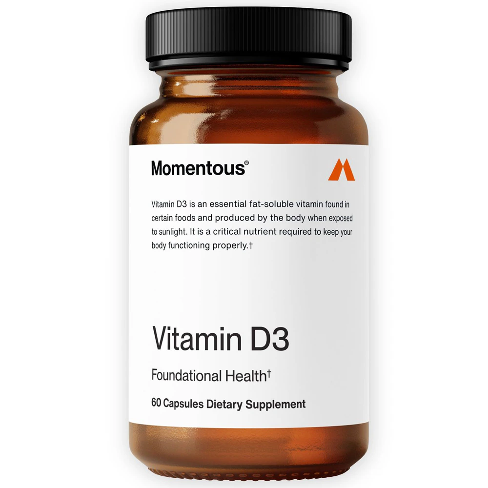 Momentous Vitamin D3 - NSF Certified for Sport - Informed Sport Certified - 60 Servings -- 60 Capsules