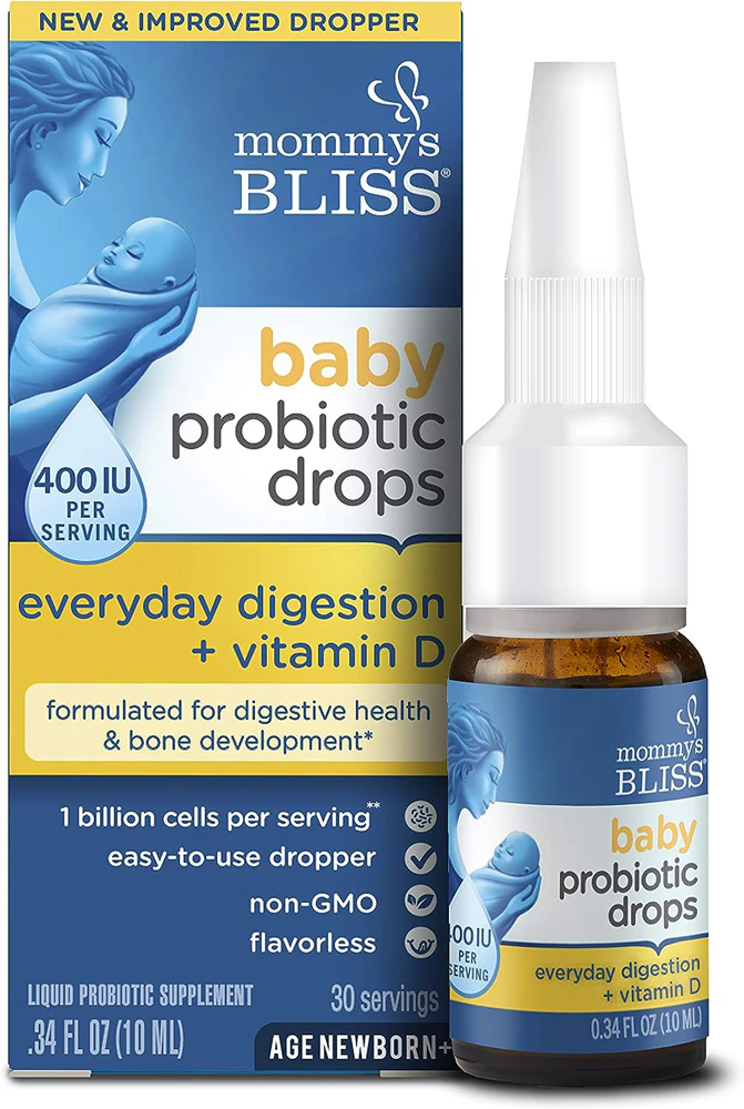 Mommy's Bliss Baby Probiotic Drops + Vitamin D -- 0.34 fl oz