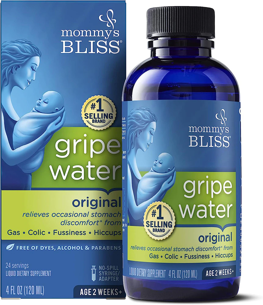 Mommy's Bliss Newborn+ Gripe Water 2+ Weeks Unflavored -- 4 fl oz