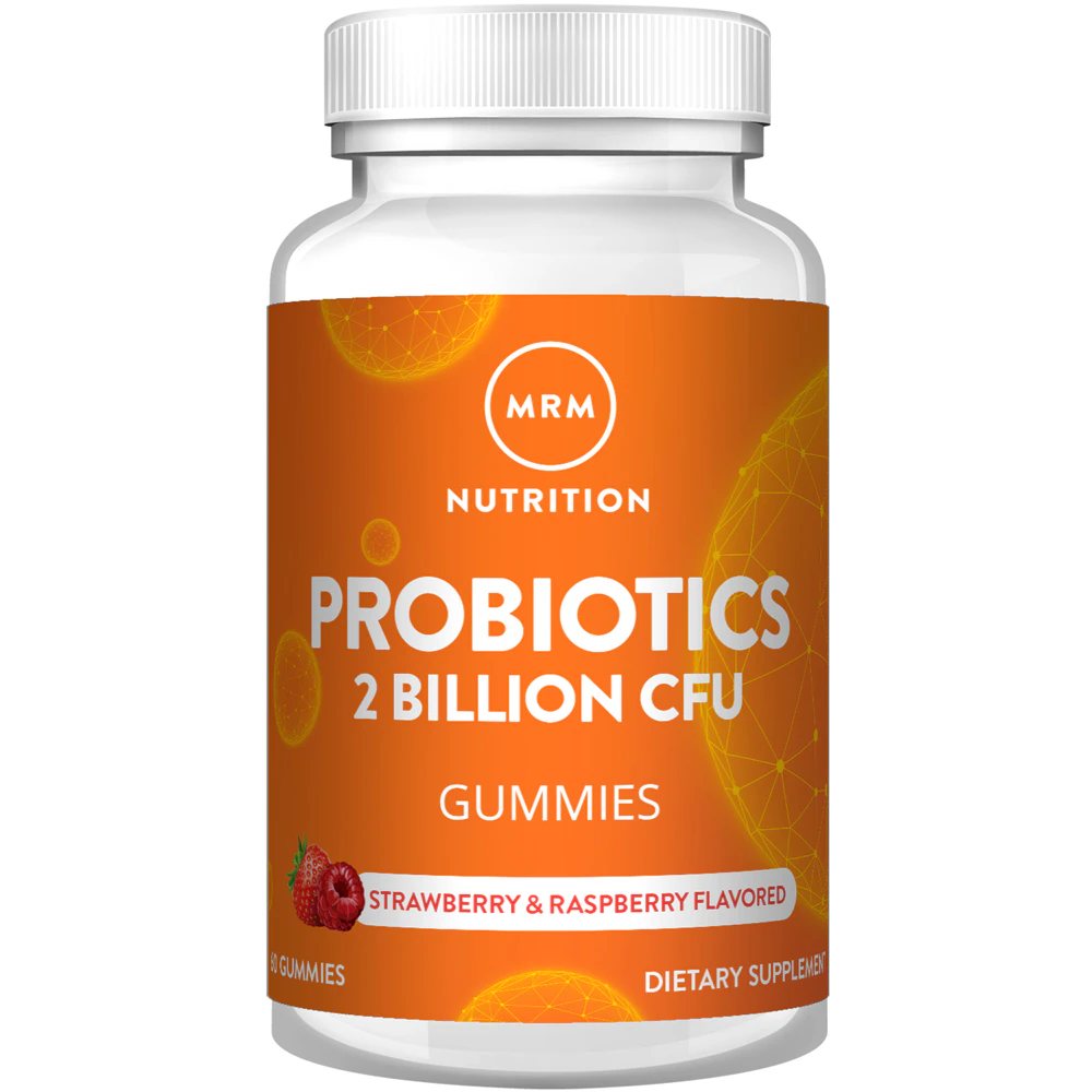 MRM Probiotic Gummies Strawberry & Raspberry -- 2 billion CFU - 60 Gummies