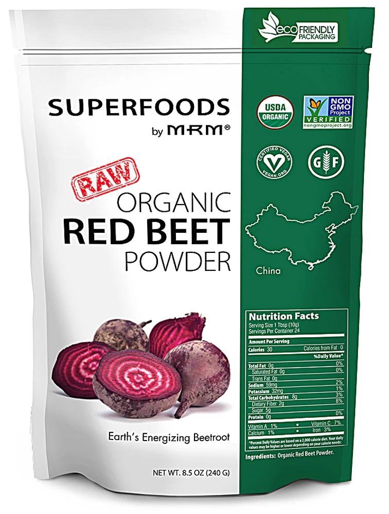 MRM Superfoods Raw Organic Red Beet Powder -- 8.5 oz